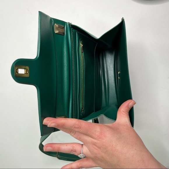 Rare 1960s Vintage Girl Scouts Clover Green Shoulder Purse Bag & Plush Doll Set - Picture 9 of 16